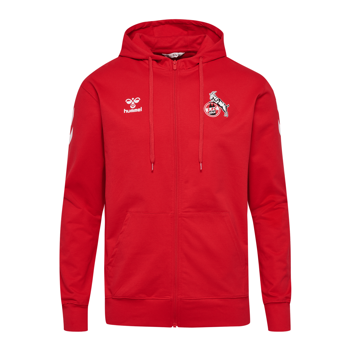 Hummel 1. FC Köln Travel Kapuzenjacke Rot F3062
