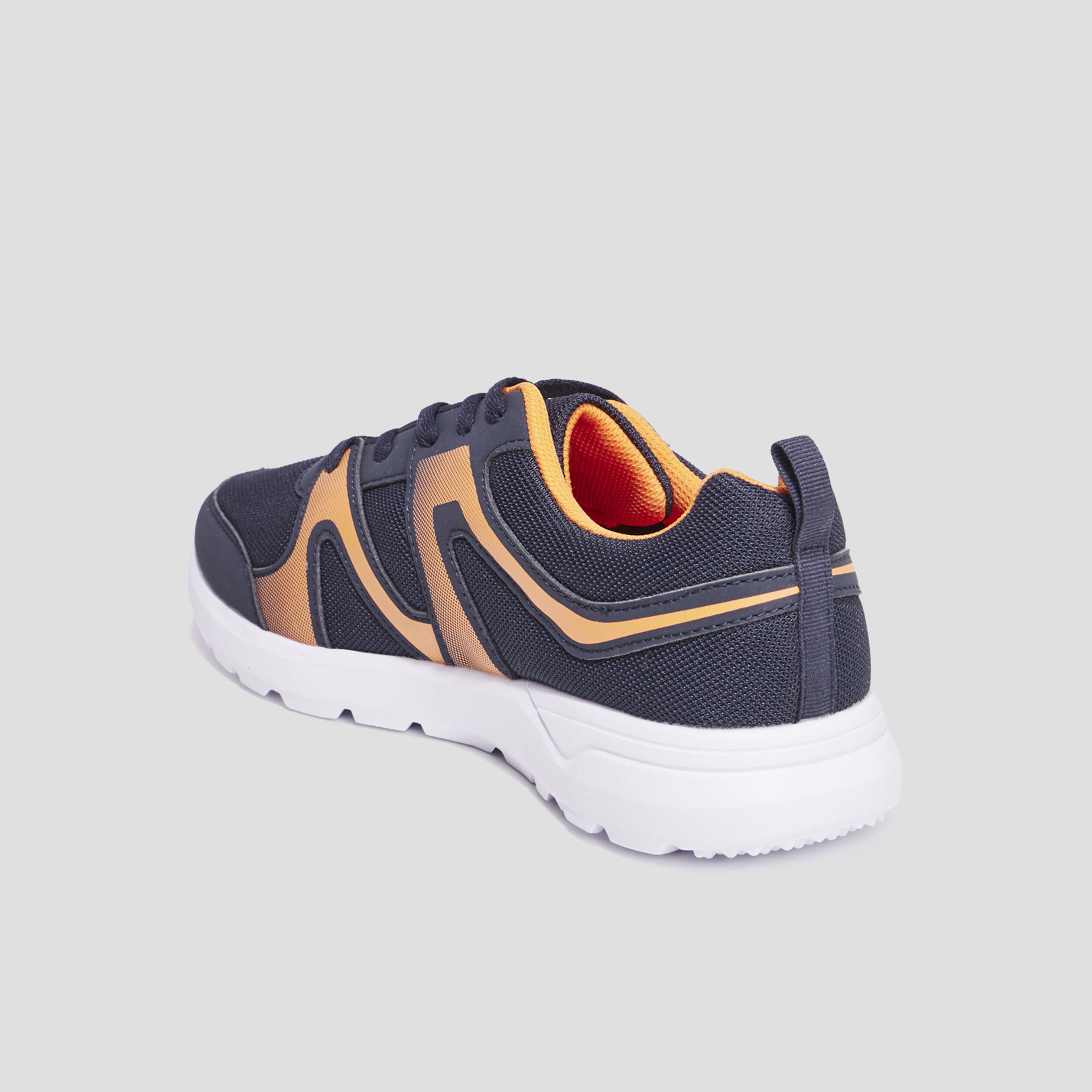 Baskets running à lacets Rexited bleu marine homme | La Halle