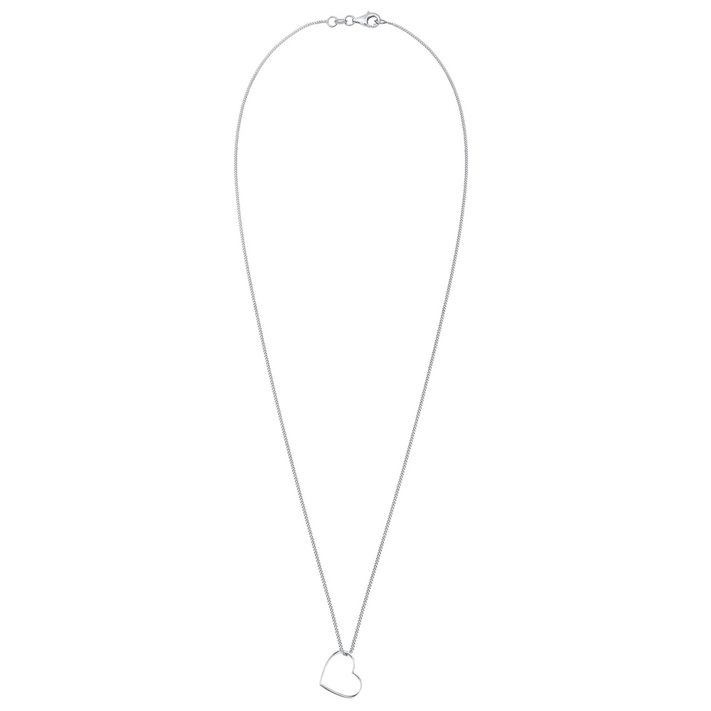 Elli Elli by Julie & Grace Collier Femme Coeur Amour Pendentif Argent, Collier matinée collier