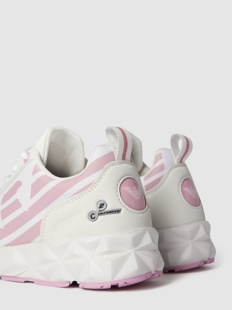 Sneaker mit Label-Print Modell 'KOMBAT' in weiß