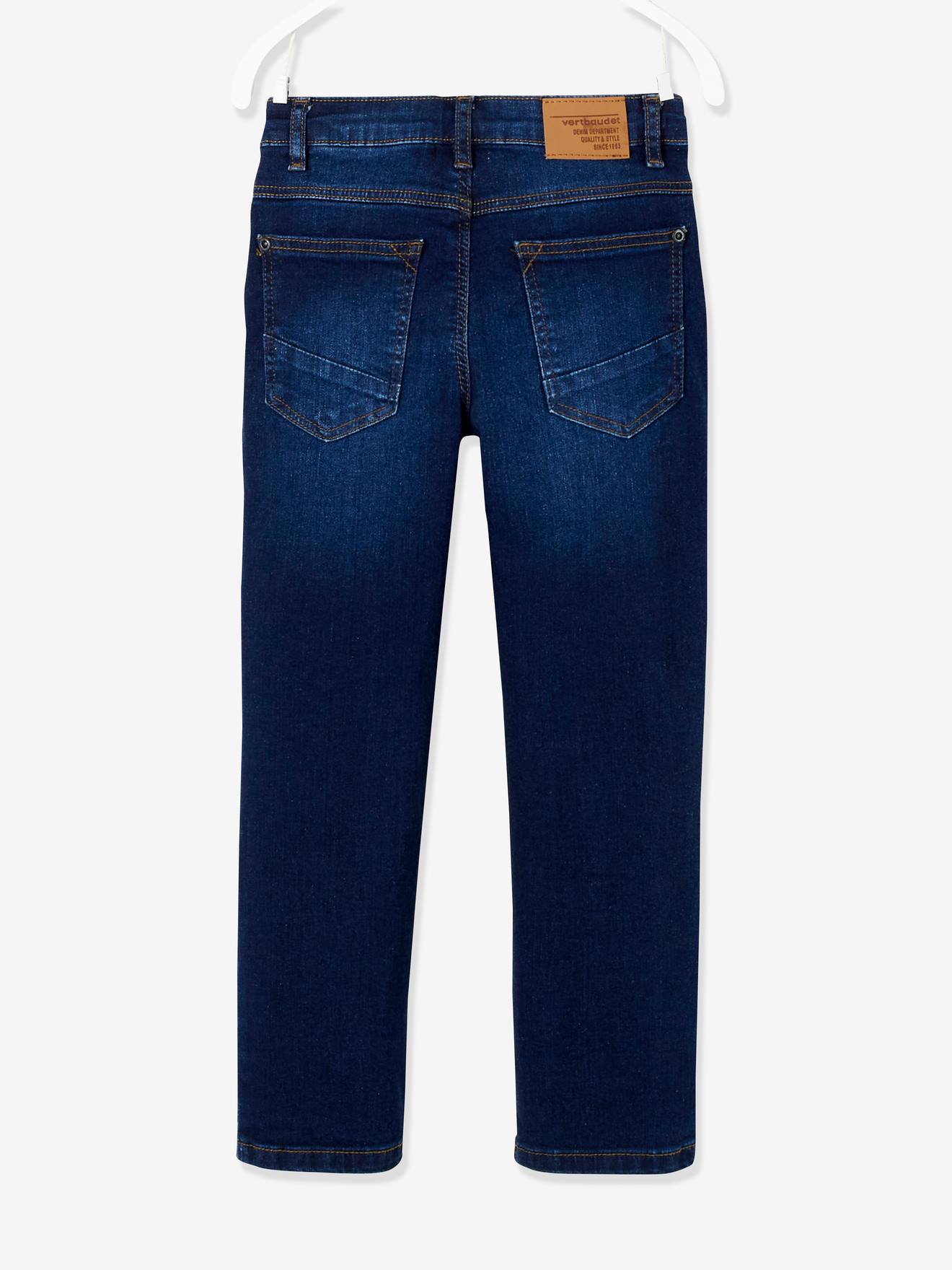 Vertbaudet Jungen Straight-Fit-Jeans WATERLESS, Hüftweite REGULAR Oeko Tex - blue stone
