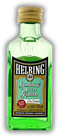 Helbing Kümmel 0,02 Liter Helbing Kümmel 0,02 Liter HELBING ist das Original und Nationalgetränk der Hamburger. 0,02	 Liter - Vol 35%