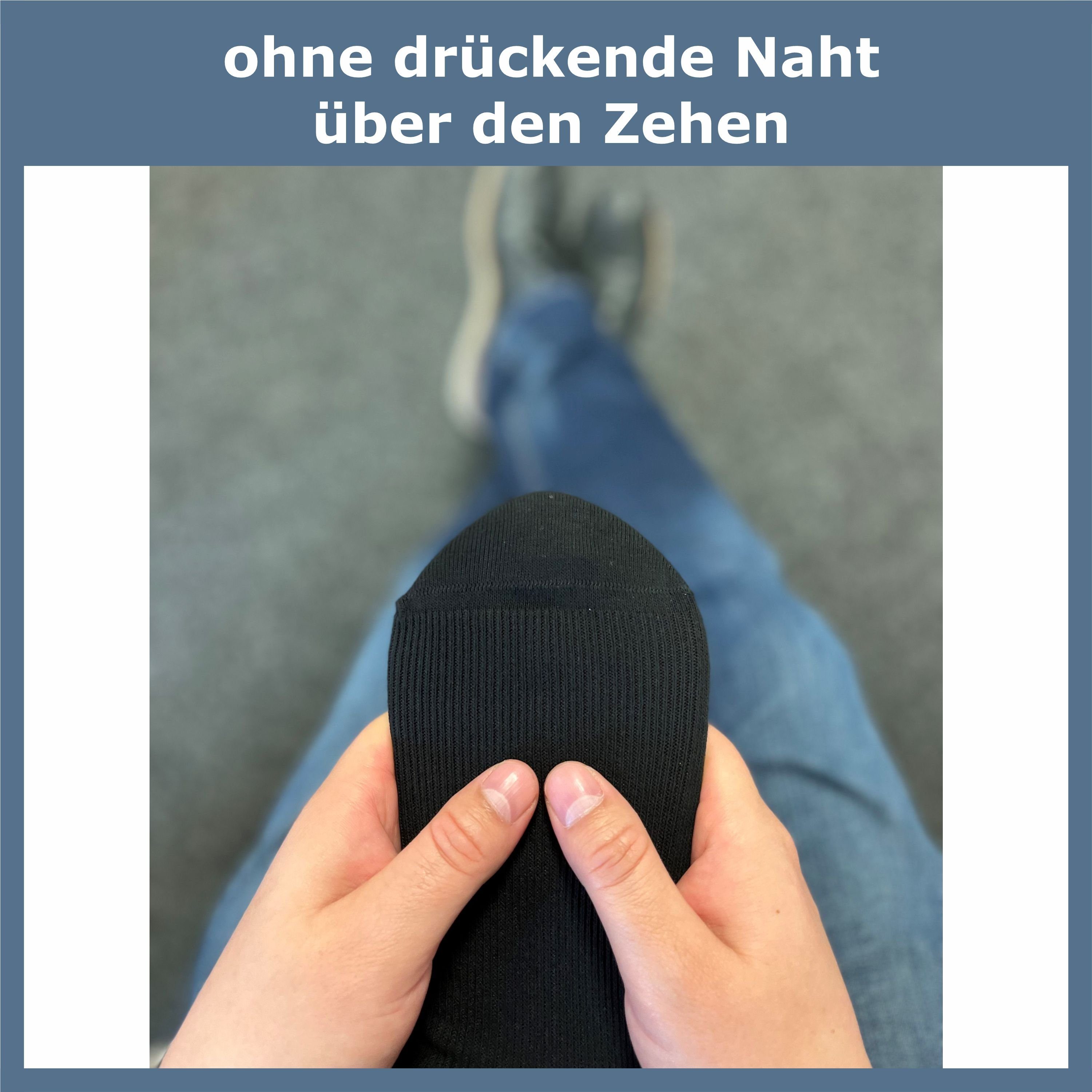 GAWILO Kompressionsstrümpfe zum Reisen, Sport oder lange Sitzen für Damen & Herren (4 Paar) Venenfreundlich dank spezieller Strickkonstruktion