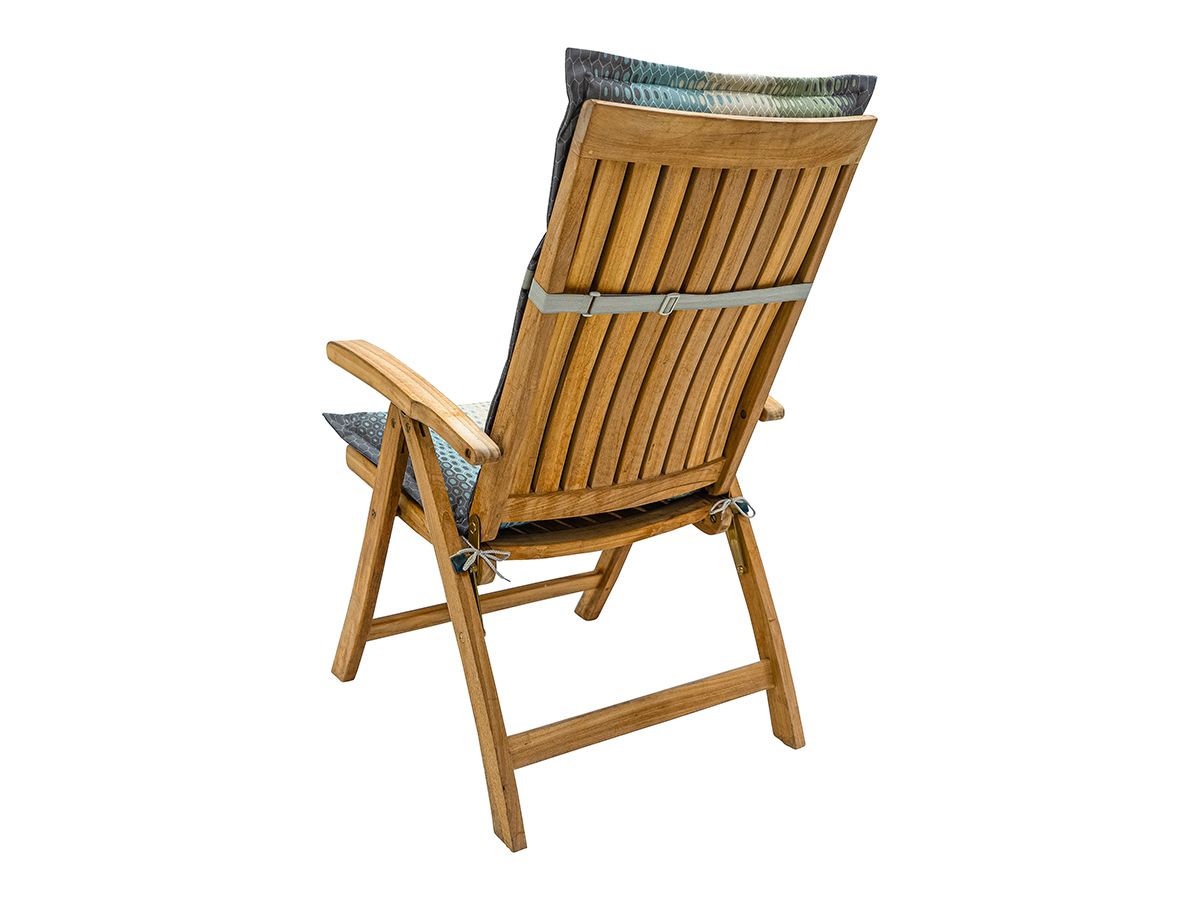 Madison Suzy Natural 123 x 50 Gartenstuhlkissen mit hoher Rückenlehne