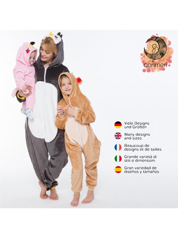 Corimori Onesie Kostüm in Schwarz/weiß günstig kaufen