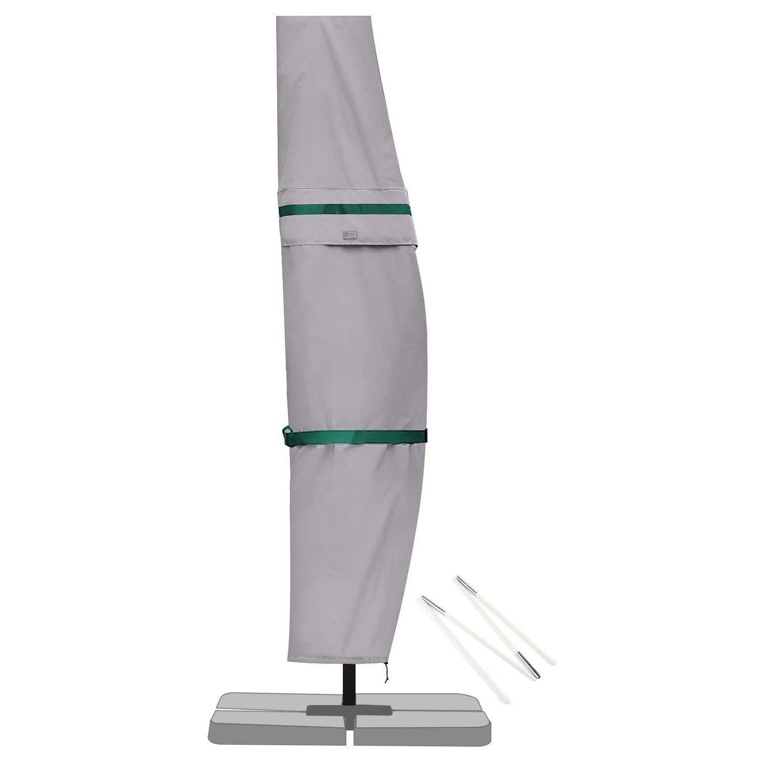 Sekey Sonnenschirm-Schutzhülle Ampelschirm Abdeckhauben Sonnenschirm, aus Polyester, bis Ø 300 cm, Winterfest, Wasserabweisend, Wetterfest, Robust, Reißfest