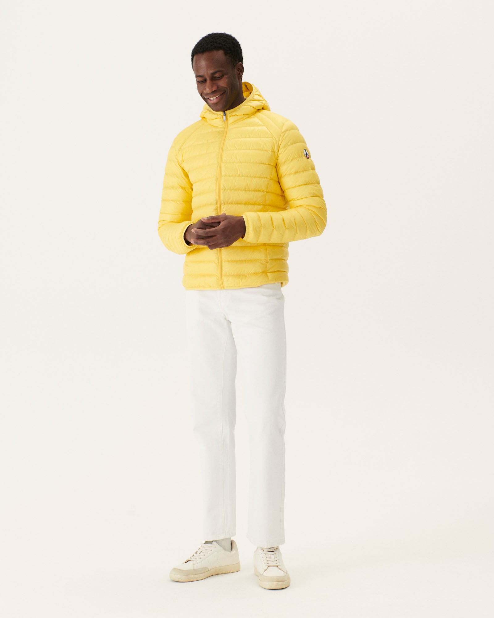Doudoune légère à capuche Jaune clair Nico