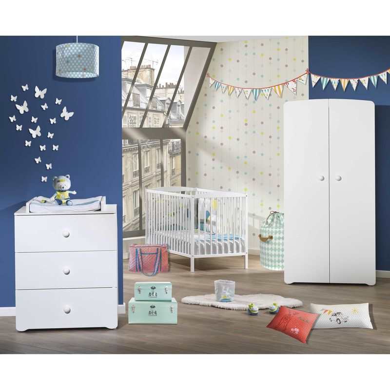 Commode à langer 2 en 1 boutons Basic