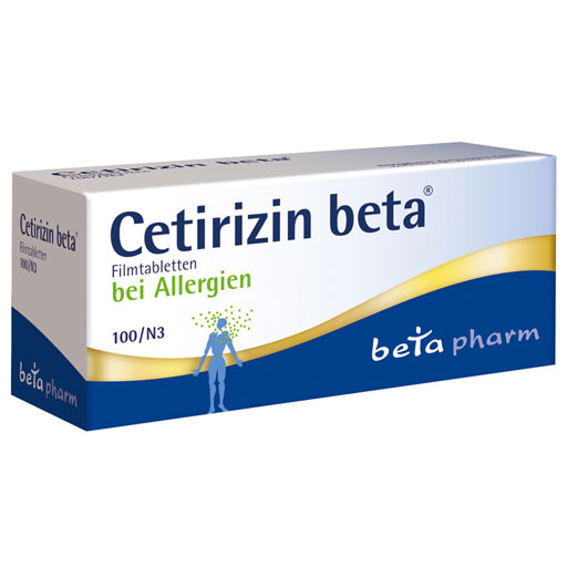 CETIRIZIN beta Filmtabletten  100 St  Filmtabletten