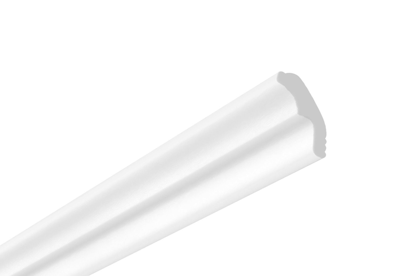 Hexim Eckprofil Zierleiste glatt ZG4 (Deckenleisten aus Styropor XPS - Hochwertige Stuckleisten leicht & robust im modernen Design - 1 Stück / 2 Meter)