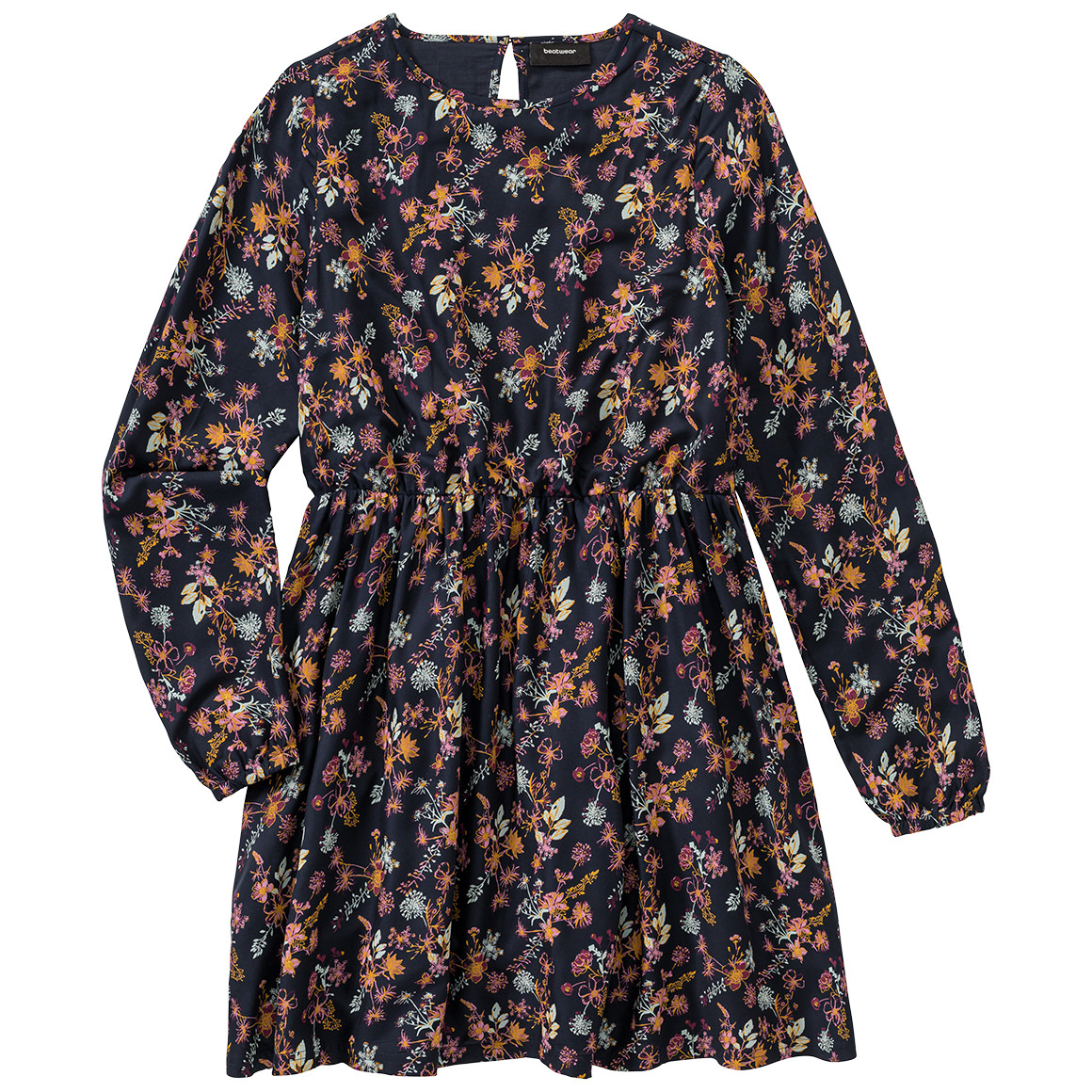 Mädchen Kleid mit floralem Allover-Print