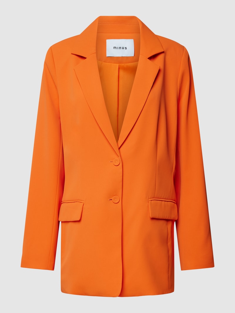 Blazer mit Reverskragen in orange