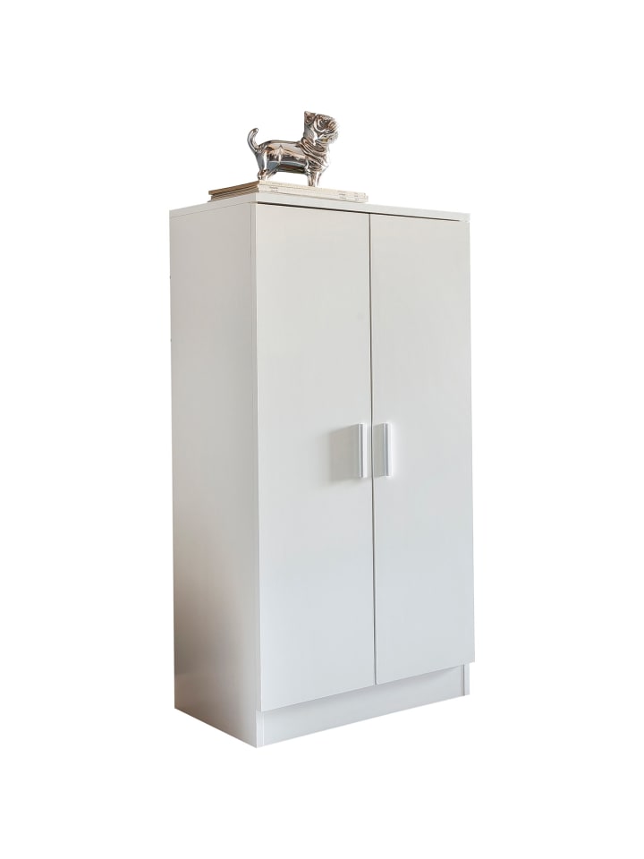 KADIMA DESIGN Schuhschrank | Weiß, 55x108x35cm, 2 Türen günstig kaufen onesize