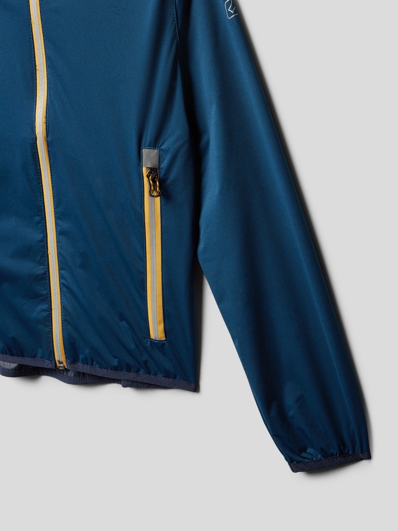 Jacke mit Label-Detail in marineblau
