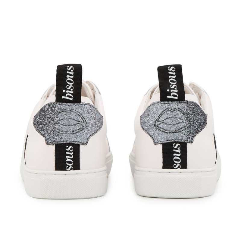 Baskets en cuir Betty glitter gun