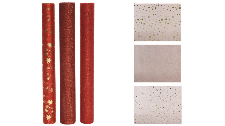 Dekostoff Polyester rot