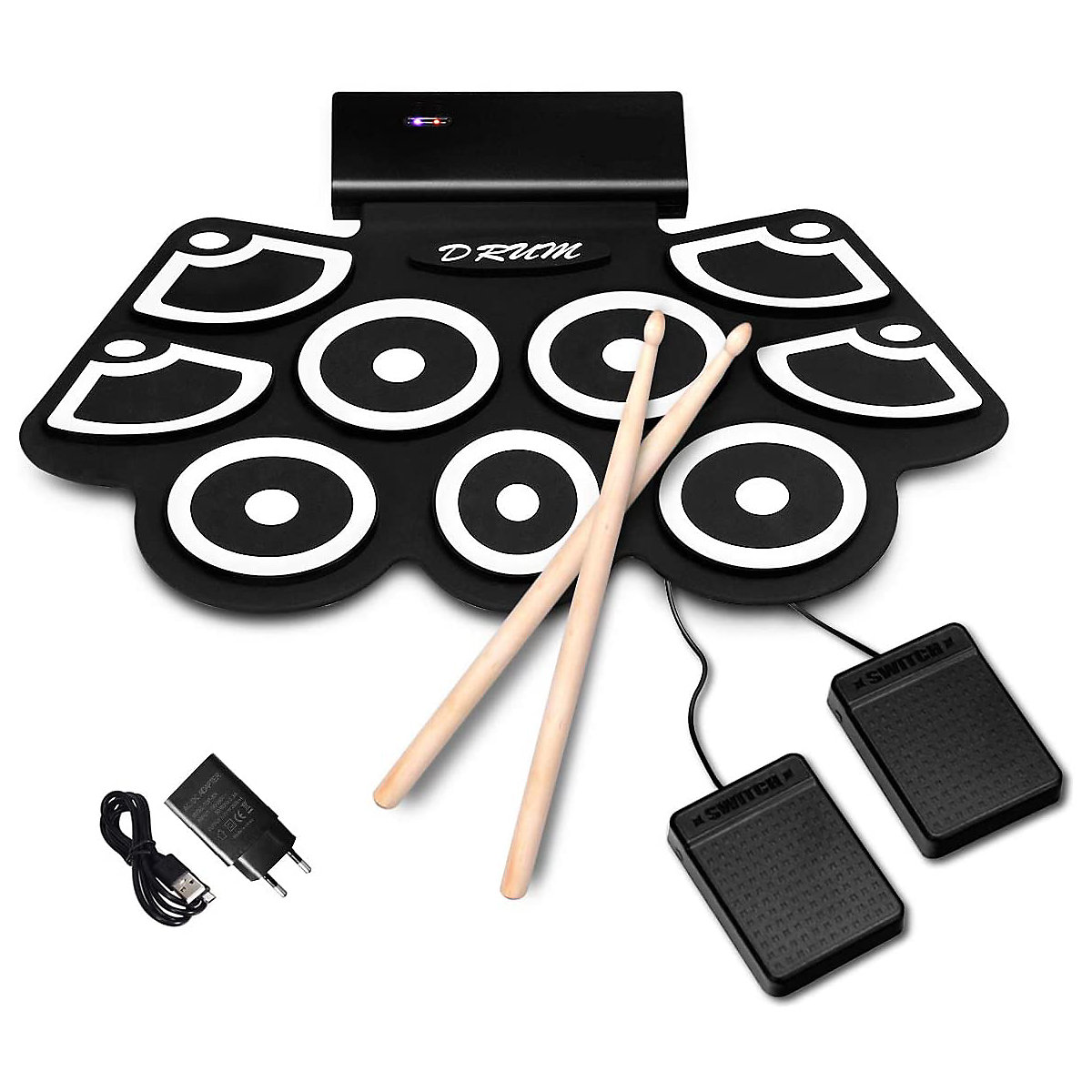 E-Drum Faltbar 9 Pads