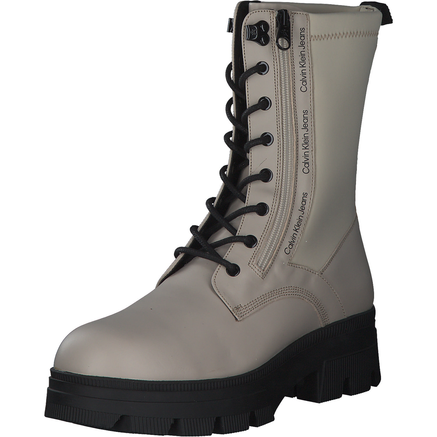 Calvin Klein YW0YW00740, Schnürstiefeletten, Damen, Beige