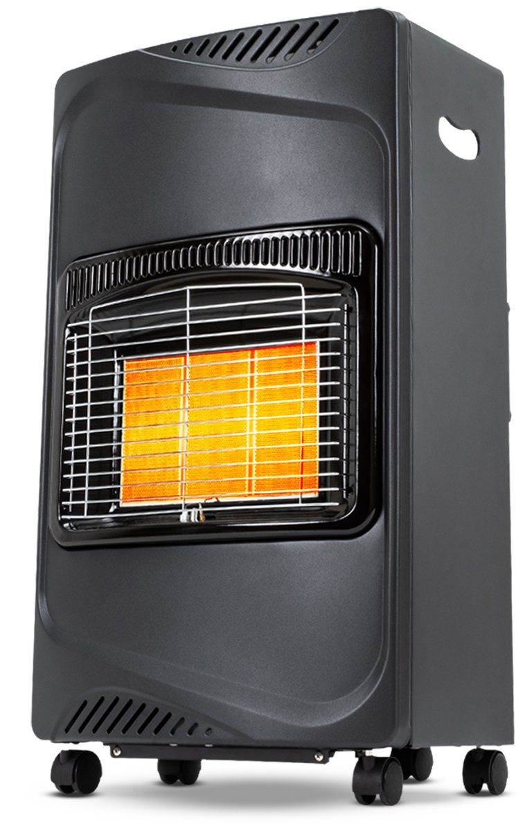 Heidenfeld Heizstrahler Gasheizer GH100 inkl. 3 Jahre Garantie Piezo Zündung, 4200 W, Wärmestrahler 3 regelbare Wärmeleistungen - Heizung - Gasheizgerät