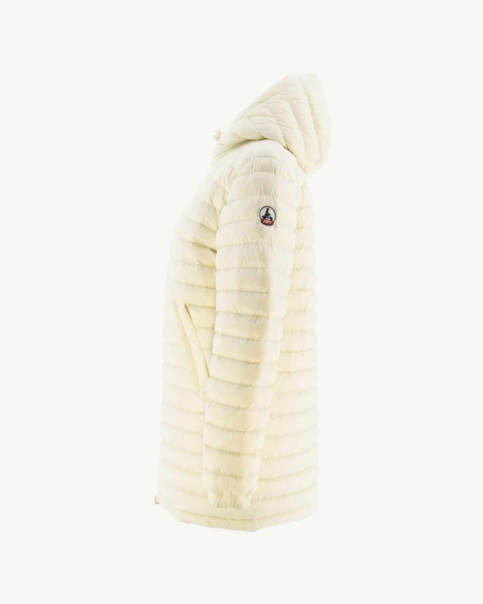 Doudoune longue réversible imprimé Monogram écru/Ecru Roma