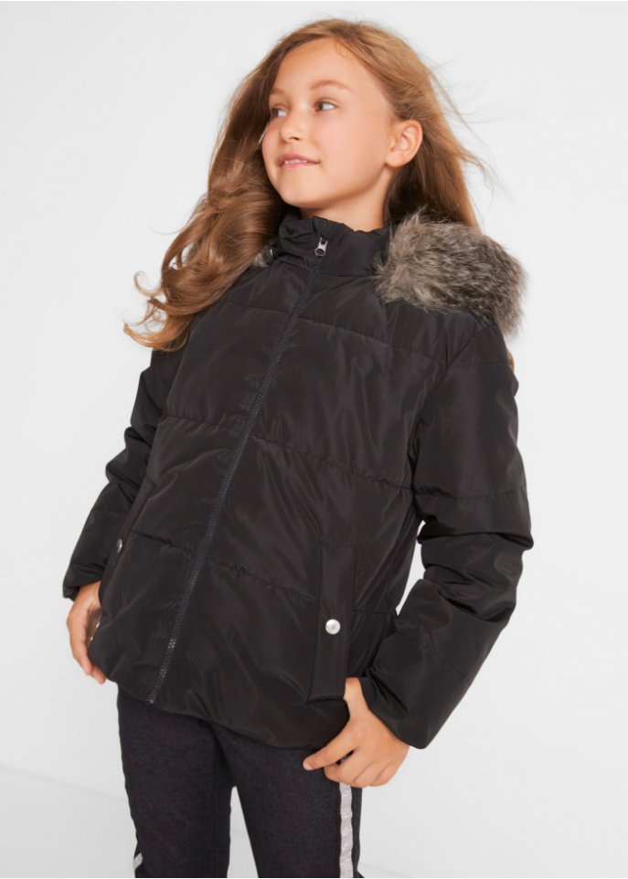 Mädchen Steppjacke mit Kapuze