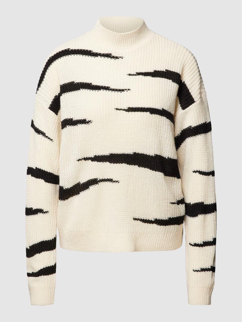 Strickpullover mit Turtleneck Modell 'LUANA' in offwhite