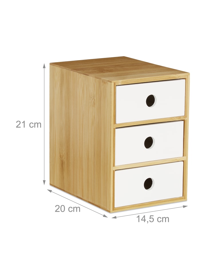 relaxdays Schreibtisch Organizer in Weiß günstig kaufen onesize