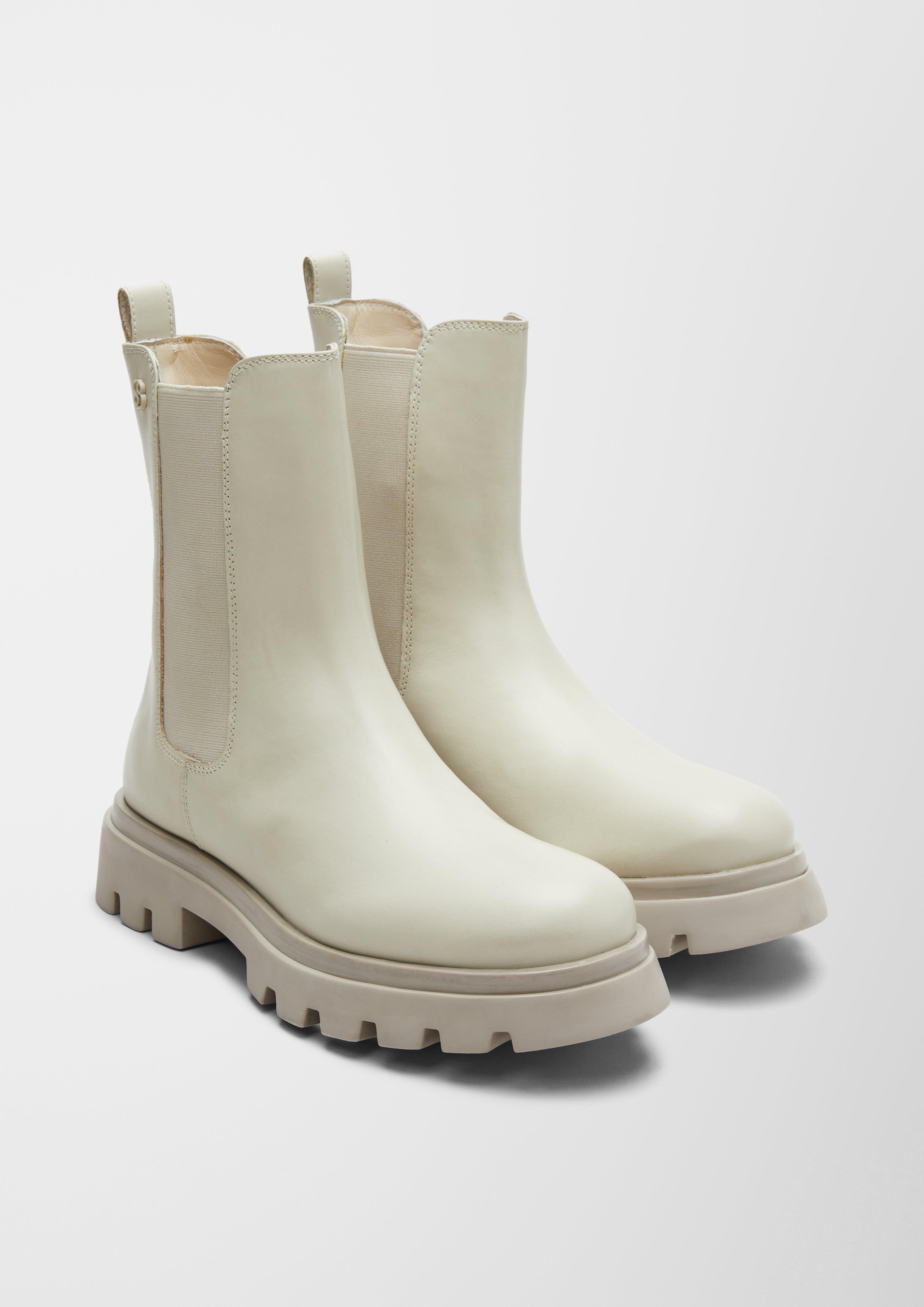 Gefütterte Lederstiefel  6006611-462