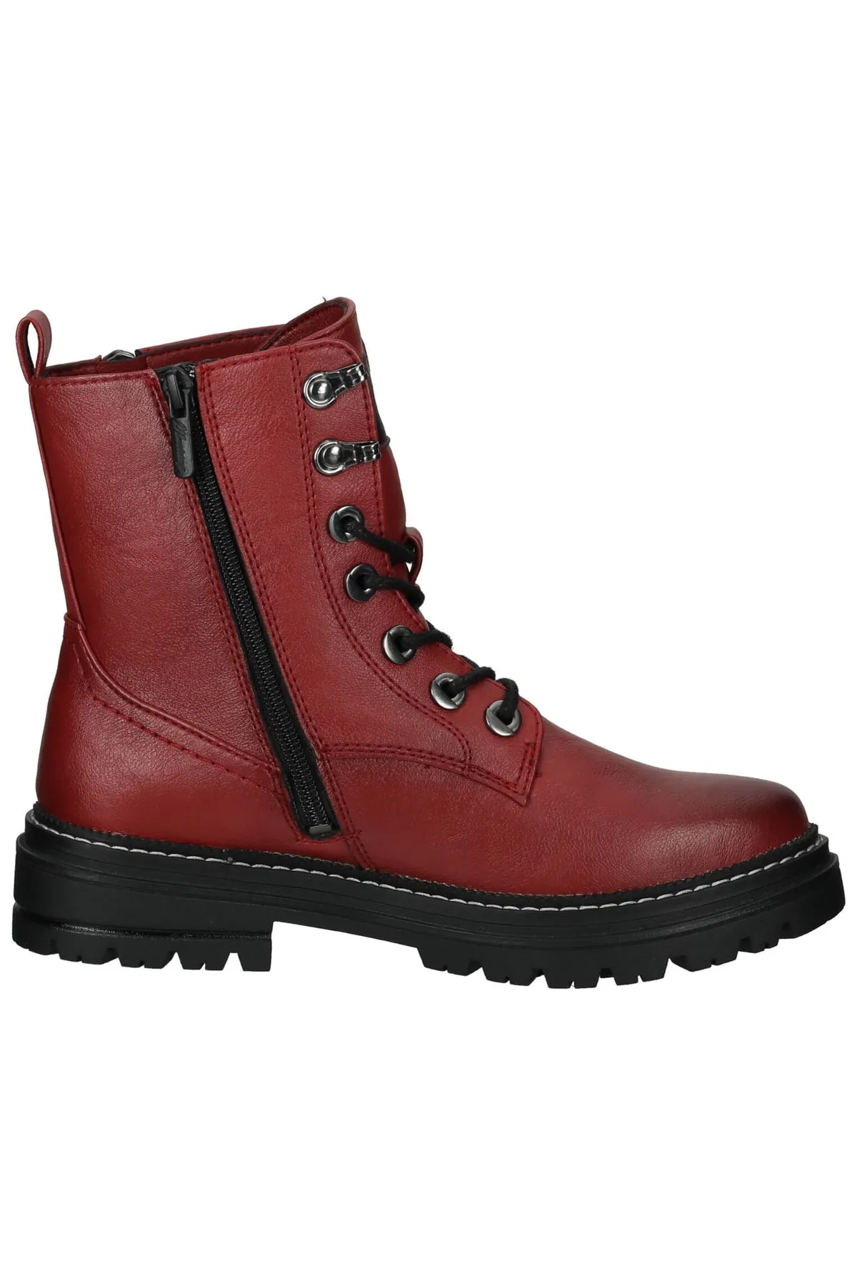 Mustang  Stiefelette - Rot - Blockabsatz