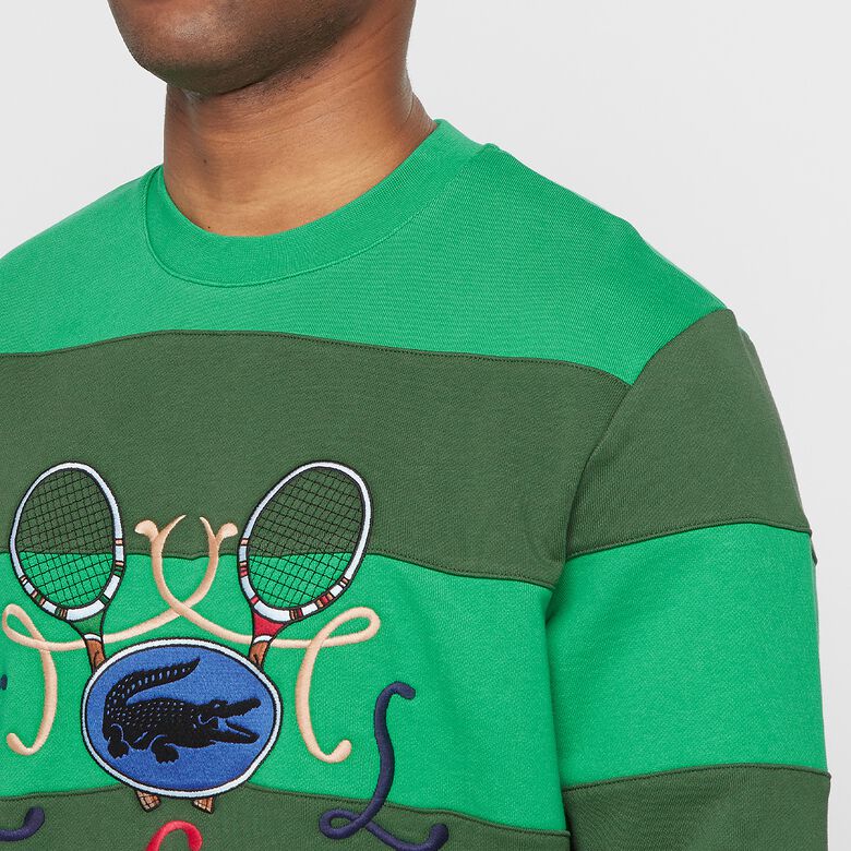 Lacoste 70s Pullover grün
