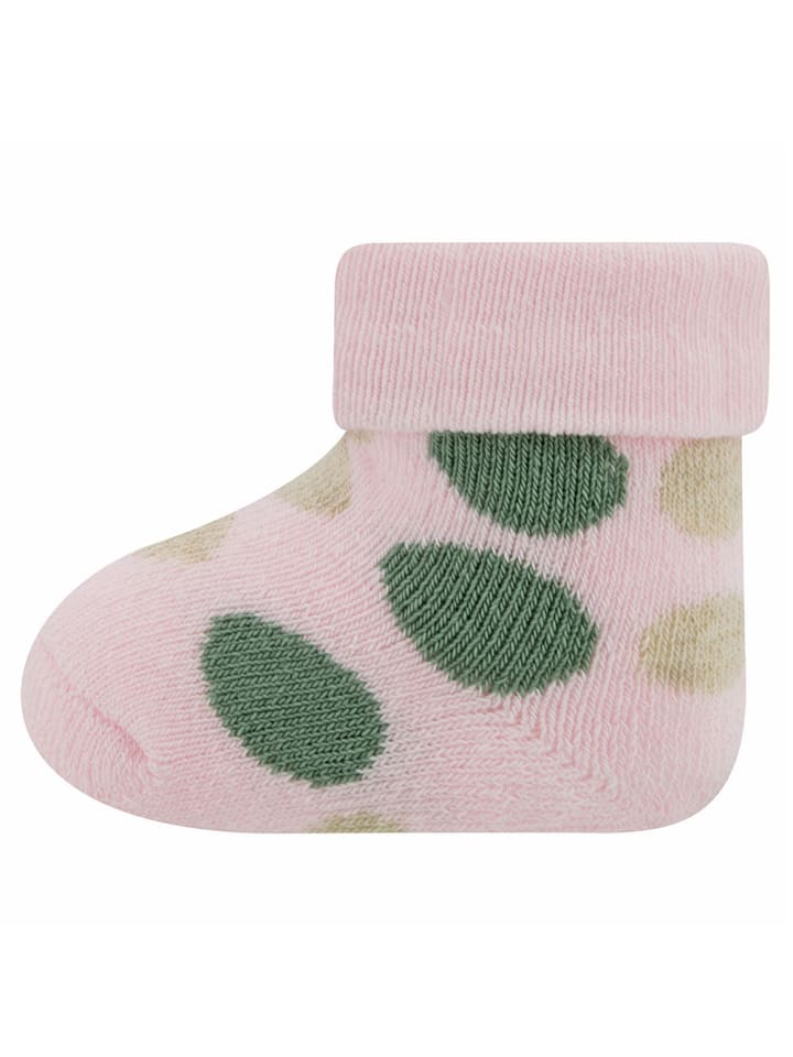 ewers 3er-Set Newborn Socken 3er Pack Herzen/Punkte in rose-beige mel. günstig kaufen onesize