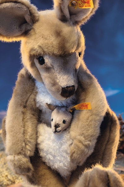 Kango Känguru mit Baby, 40 cm, beige