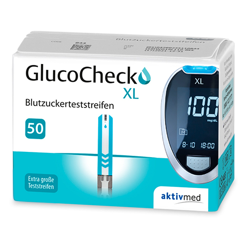 GLUCOCHECK XL Blutzuckerteststreifen  50 St  Teststreifen
