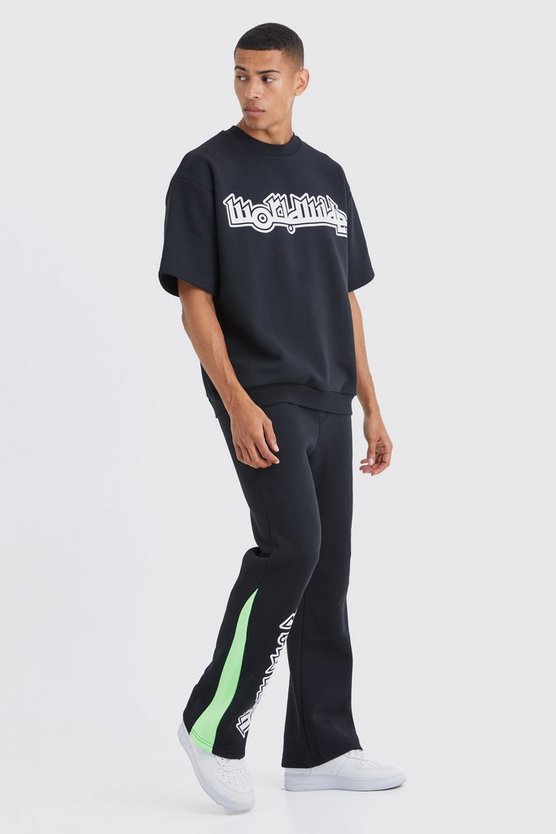 Sweatshirt-Trainingsanzug mit Worldwide-Print