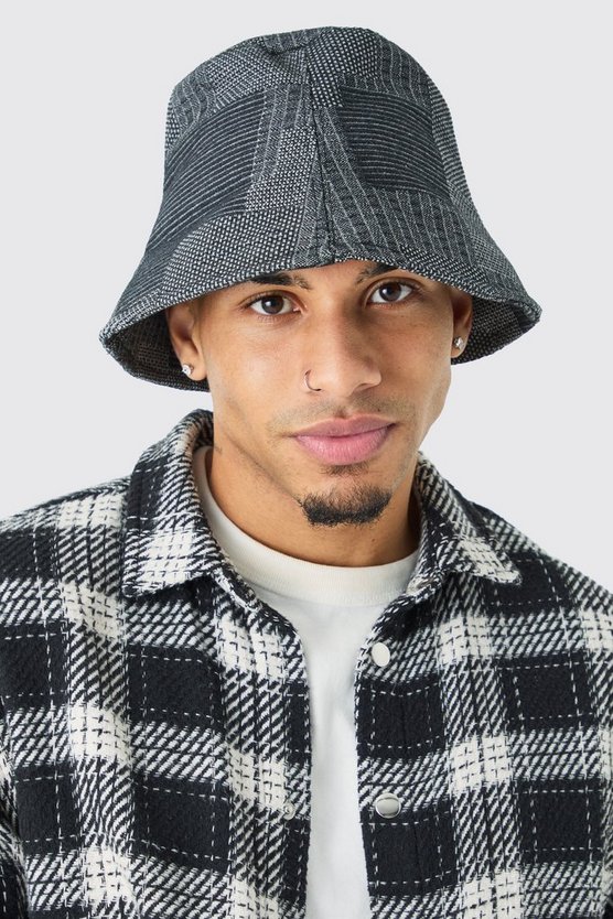 Patchwork Denim-Anglerhut