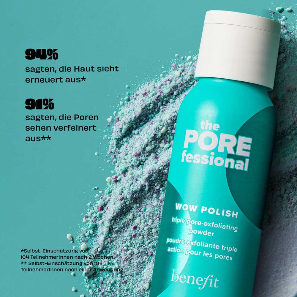Benefit Gesichtspeeling The POREfessional Wow Polish - Peeling Puder mit Dreifachwirkung