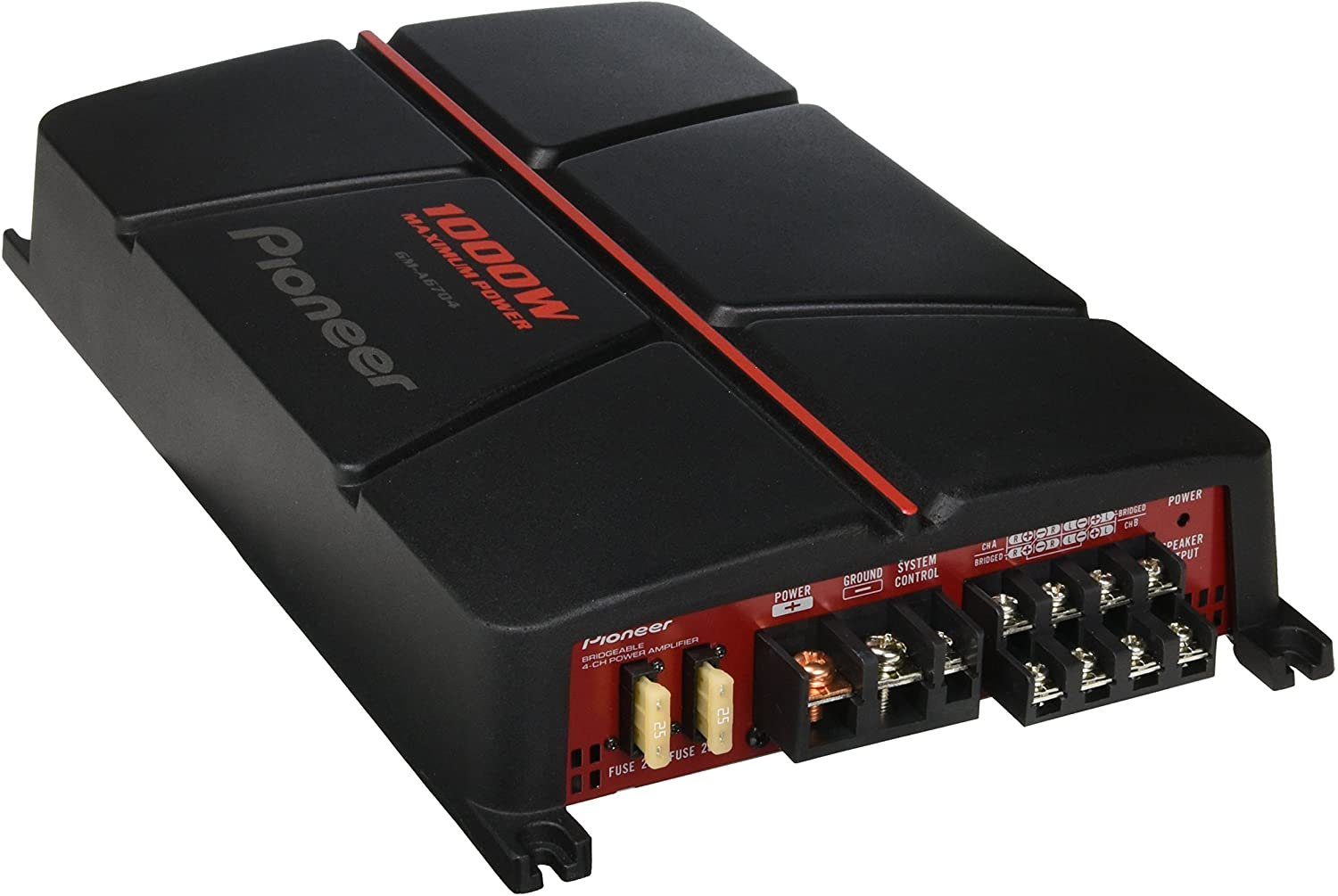 Pioneer GM-A6704 Brückbarer 4-Kanal-Verstärker (1000 W) Endstufe Verstärker (Anzahl Kanäle: 4-Kanal)