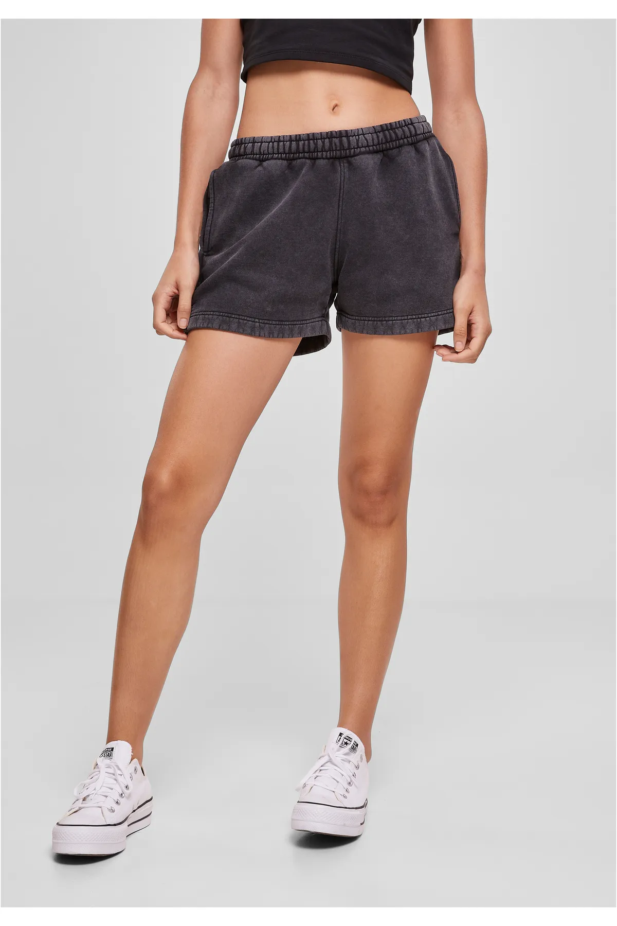Urban Classics  Damen Ladies Stone Washed Shorts