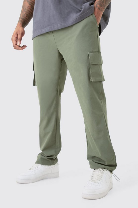 Plus elastische leichte Stretch Skinny Cargo-Hose