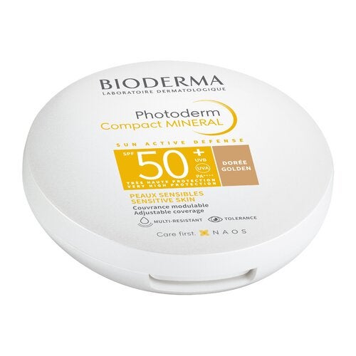 Bioderma Photoderm kompaktna mineralna krema SPF 50+ zlata