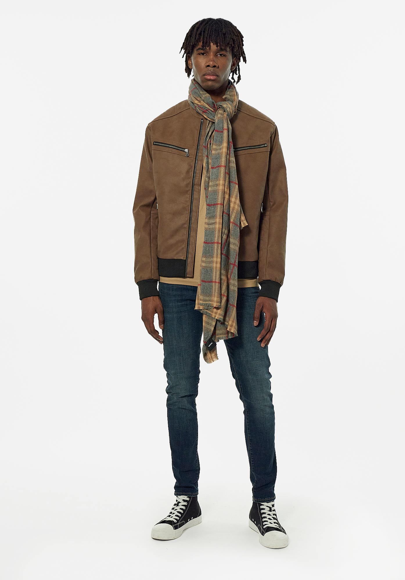 SALLY  Blouson marron Homme