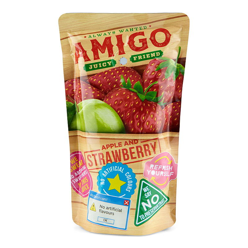Amigo Fruktdrikk 8x200 ml Amigo jordbær