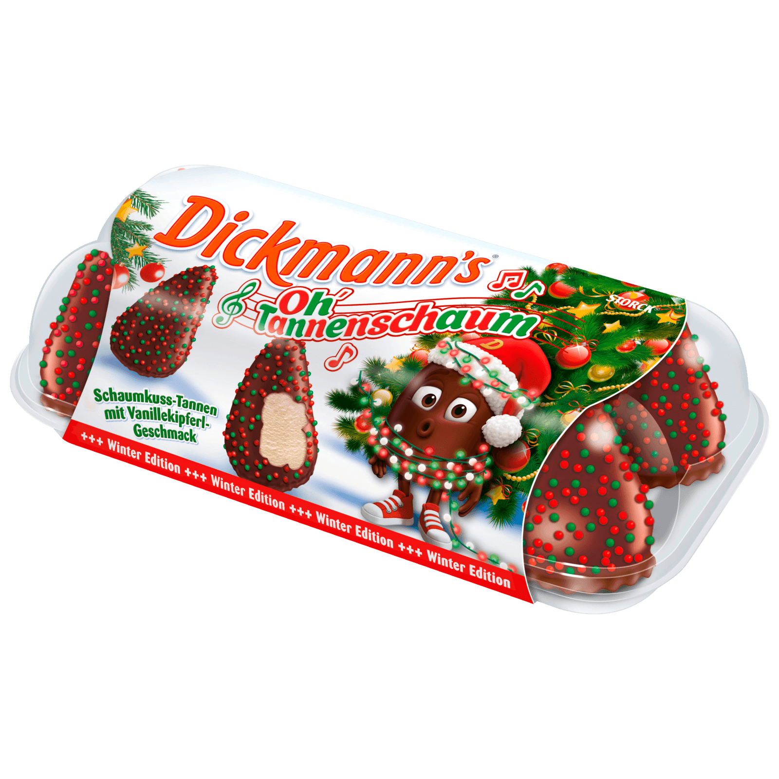 Dickmann's Schaumkuss-Tannen mit Vanillekipferl-Geschmack 172g