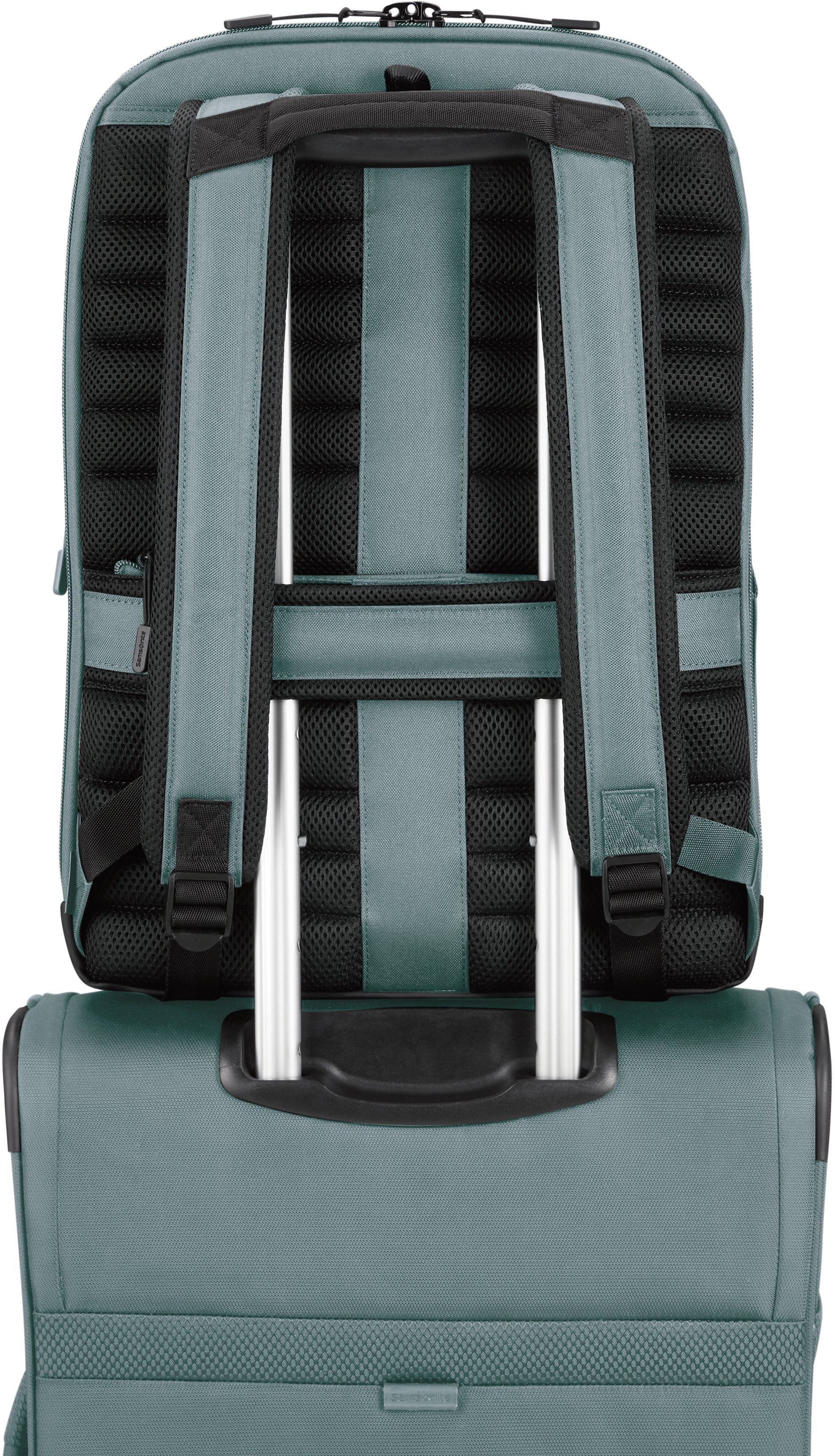 Samsonite Laptoprucksack Stackd Biz, mit USB-Schleuse, Tablet und Laptopfach; z. T. aus recyceltem Material
