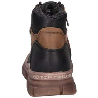Tom Tailor Schnürstiefelette in braun
