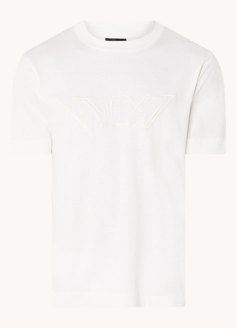 Tricou Emporio Armani cu logo brodat