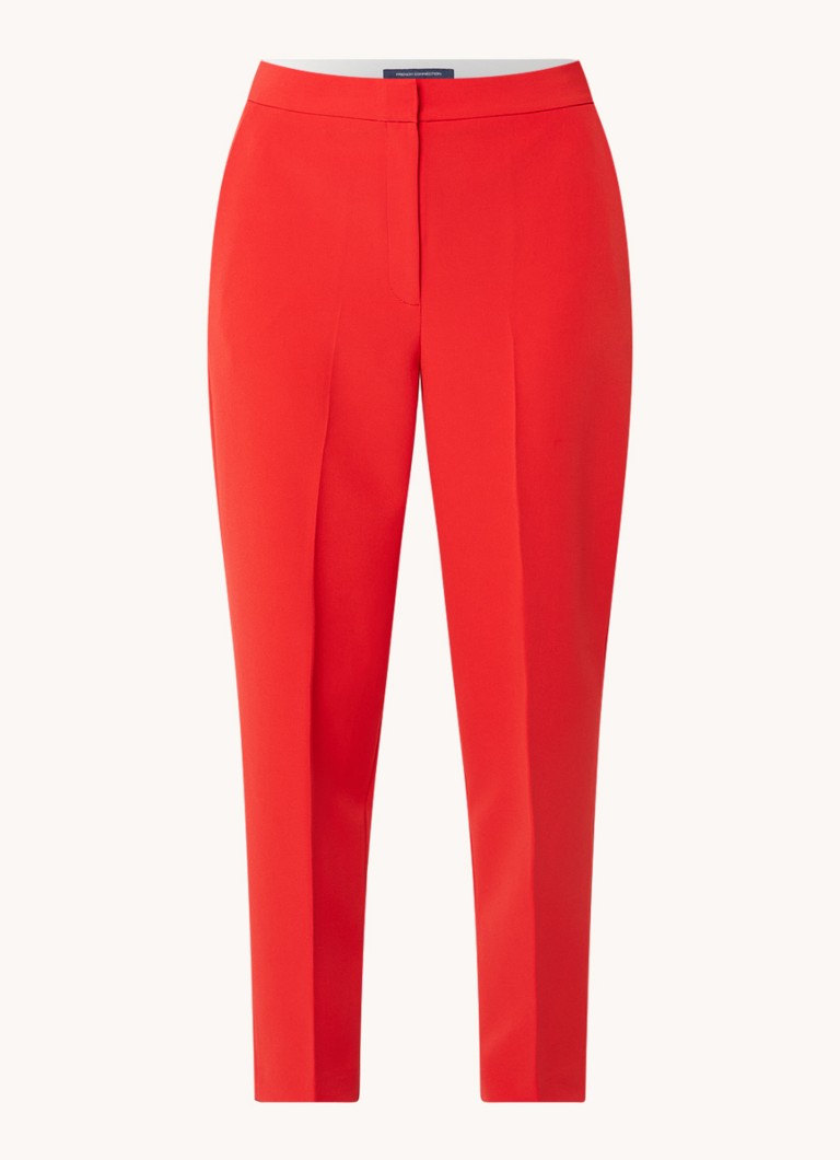 Pantaloni French Connection Echo cu croială conică, talie înaltă și buzunare laterale.