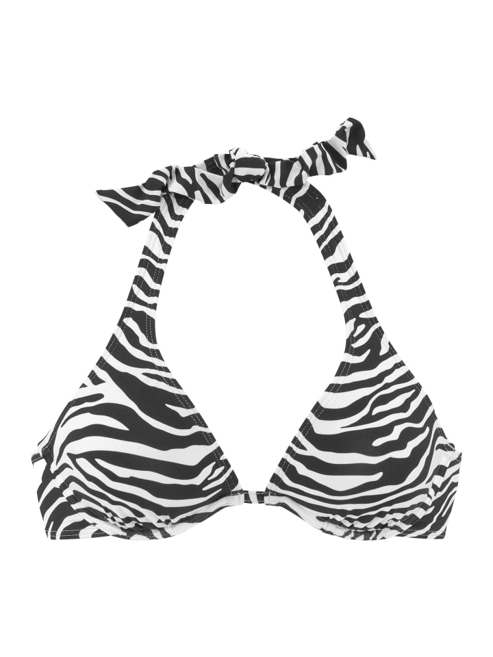 Venice Beach Bügel-Bikini-Top in schwarz-weiß günstig kaufen