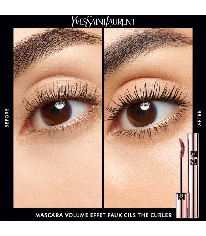 YVES SAINT LAURENT-MASCARA VOLUME EFFET FAUX CILS THE CURLER-Courbe & volume. Effet recourbe cils.
