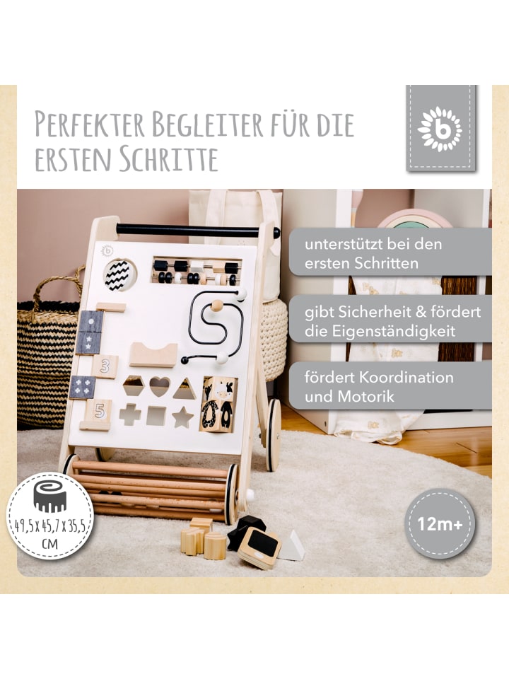 Bieco Spielwaren Lauflernwagen Holz in Weiß günstig kaufen onesize